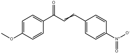 (E)-1-(4-methoxyphenyl)-3-(4-nitrophenyl)prop-2-en-1-one 구조식 이미지