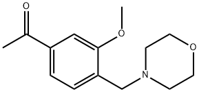 1-[3-METHOXY-4-(MORPHOLINOMETHYL)PHENYL]ETHAN-1-ONE Structure