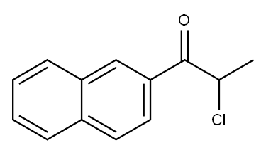 1-Propanone, 2-chloro-1-(2-naphthalenyl)- (9CI) 구조식 이미지