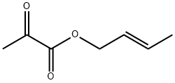 Propanoic acid, 2-oxo-, (2E)-2-butenyl ester (9CI) Structure