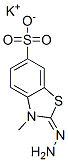 potassium 2-hydrazono-2,3-dihydro-3-methylbenzothiazole-6-sulphonate Structure