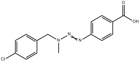 p-[3-(p-Chlorobenzyl)-3-methyl-1-triazeno]benzoic acid Structure