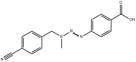 p-[3-(p-Cyanobenzyl)-3-methyl-1-triazeno]benzoic acid Structure