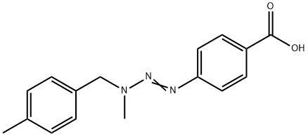 p-[3-(p-Methylbenzyl)-3-methyl-1-triazeno]benzoic acid 구조식 이미지