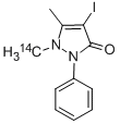 4-IODOANTIPYRENE-N-METHYL-14C 구조식 이미지