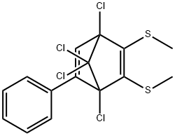5-diene, 1,2,3,4,7,7-hexachloro-5-phenyl-Bicyclo[2.2.1]hepta-2 구조식 이미지