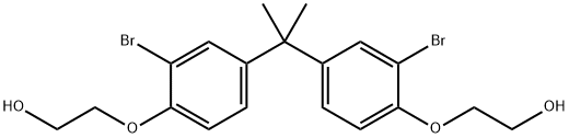 2,2'-[(1-methylethylidene)bis[(2-bromo-4,1-phenylene)oxy]]bisethanol  구조식 이미지