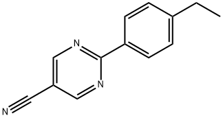 5-Pyrimidinecarbonitrile, 2-(4-ethylphenyl)- (9CI) Structure