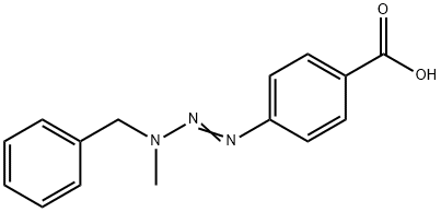 p-(3-Benzyl-3-methyl-1-triazeno)benzoic acid 구조식 이미지