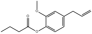 4-allyl-2-methoxyphenyl butyrate Structure