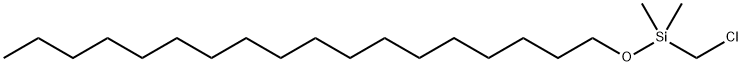 1-Dimethyl(chloromethyl)silyloxyoctadecane Structure