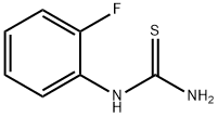 1-(2-FLUOROPHENYL)-2-THIOUREA 구조식 이미지