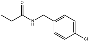 PropanaMide, N-[(4-chlorophenyl)Methyl]- Structure