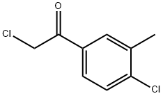Ethanone, 2-chloro-1-(4-chloro-3-methylphenyl)- (9CI) 구조식 이미지