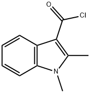 1H-Indole-3-carbonyl chloride, 1,2-dimethyl- (9CI) 구조식 이미지
