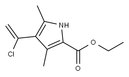 3-(A-CHLOROETHENYL)-2,4-DIMETHYL-5-CARBETHOXYPYRROLE 구조식 이미지