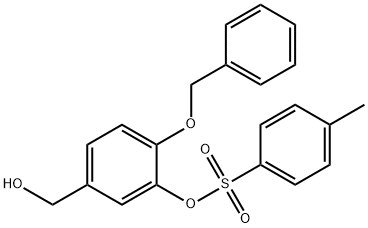 4-(벤질옥시)-3-하이드록시벤질알코올3-p-톨루엔설폰산염 구조식 이미지