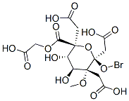 .beta.-D-Glucopyranuronic acid, 5-C-bromo-, methyl ester, tetraacetate 구조식 이미지