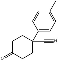 4-CYANO-4-(4-METHYLPHENYL)CYCLOHEXANONE Structure