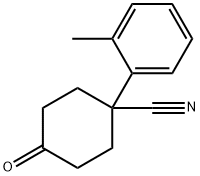 4-CYANO-4-(2-METHYLPHENYL)CYCLOHEXANONE Structure