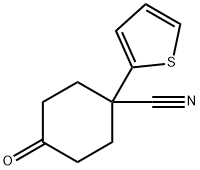 4-CYANO-4-(THIEN-2-YL)CYCLOHEXANONE Structure