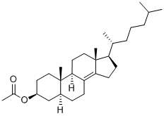 5ALPHA(H),17ALPHA(H)-(20R)-3BETA-ACETOXYCHOLEST-8(14)-ENE Structure