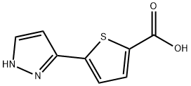 5-(1H-PYRAZOL-3-YL)-2-THIOPHENECARBOXYLIC ACID Structure