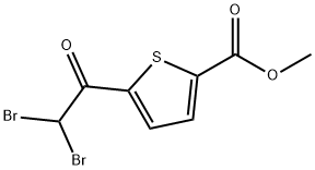 5-(2,2-DibroMo-acetyl)-thiophene-2-carboxylic acid Methyl ester Structure