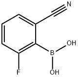 Boronic acid, (2-cyano-6-fluorophenyl)- (9CI) 구조식 이미지