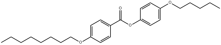 Benzoic acid, 4-(octyloxy)-, 4-(pentyloxy)phenyl ester Structure