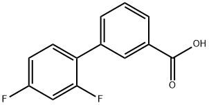 3-(2,4-Difluorophenyl)benzoic acid Structure