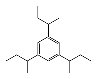 1,3,5-Tris(1-methylpropyl)benzene 구조식 이미지