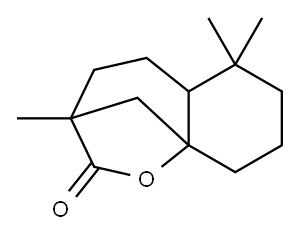 octahydro-3,6,6-trimethyl-2H-3,9a-methano-1-benzoxepin-2-one 구조식 이미지