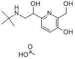 2-(HYDROXYMETHYL)-6-(1-HYDROXY-2-TERT-BUTYLAMINO-ETHYL)-PYRIDIN-3-OL Structure