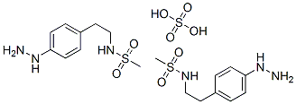 bis[N-[2-(4-hydrazinophenyl)ethyl]methanesulphonamide] sulphate 구조식 이미지