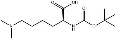 BOC-LYS(ME)2-OH Structure