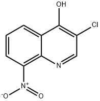 3-CHLORO-8-NITROQUINOLIN-4-OL Structure