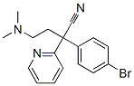 alpha-(4-bromophenyl)-alpha-[2-(dimethylamino)ethyl]pyridine-2-acetonitrile 구조식 이미지