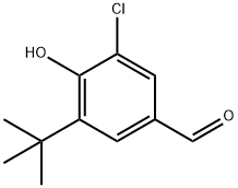 5-(tert-butyl)-3-chloro-4-hydroxybenzaldehyde  Structure