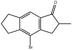 4-bromo-2-methyl-2,3,6,7-tetrahydros-indacen-1(5H)-one 구조식 이미지
