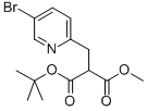 METHYL 3-(5-BROMOPYRIDIN-2-YL)-2-(TERT-BUTOXYCARBONYL)PROPANOATE 구조식 이미지