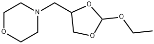 Morpholine, 4-[(2-ethoxy-1,3-dioxolan-4-yl)methyl]- (9CI) Structure