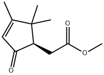 3-Cyclopentene-1-aceticacid,2,2,3-trimethyl-5-oxo-,methylester,(1R)-(9CI) 구조식 이미지