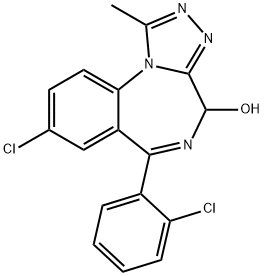 4-hydroxytriazolam Structure