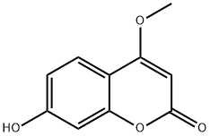 7-HYDROXY-4-METHOXYMETHYLCOUMARIN Structure