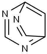 2,4,6-Triazabicyclo[3.2.1]octa-1,3,5(8),6-tetraene (8CI) 구조식 이미지