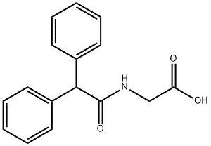 N-diphenylacetylglycine 구조식 이미지