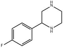 2-(4-FLUORO-PHENYL)-PIPERAZINE 구조식 이미지