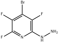 4-BROMO-2,3,5-TRIFLUORO-6-HYDRAZINOPYRIDINE 구조식 이미지