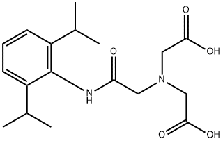 N-(2,6-디이소프로필페닐-카르바모일메틸)이미노이아세트산 구조식 이미지